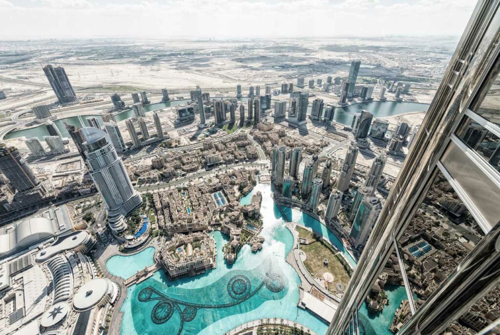 Vue depuis le Burj Khalifa